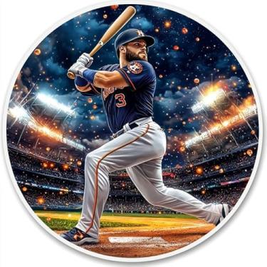 Imagem de 30 x Edible Cupcake Toppers – Orange & Navy Baseball Party Theme Decorations | Uncut Edible on Wafer Sheet