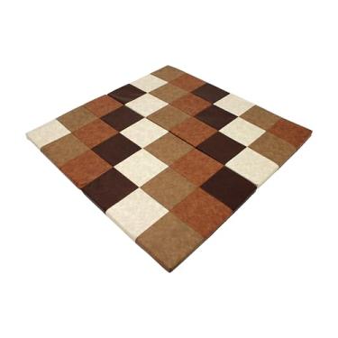 Imagem de Tapete de atividades dobrável rústico com 4 seções para bebês e crianças, tempo de barriga para bebês, espuma macia e colorida para brincar em casa, creche ou pré-escola - Sortido envelhecido