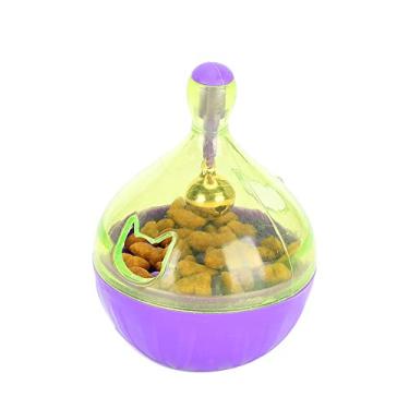 Imagem de YOUTHINK Copo para Cães IQ Treat Dog Tumbler Ball, Brinquedo de Alimentação Interativo para Cães e Gatos, Dispensador de Tratamento IQ Com Sino, de 3,3 Polegadas para Entretenimento de Animais de