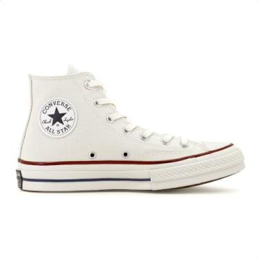 Imagem de Tênis Converse All Star Chuck 70 Hi Bege - Cano médio, Original, Confortável, Unissex, Ideal para o dia a dia. (Beige, BR, Adulto, Numérico, 33)