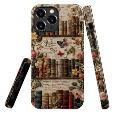 Imagem de heindiy Compatível com iPhone 16 Pro Max, capa brilhante, proteção total, à prova de choque, anti-arranhões, capa de TPU, capas para homem mulher - estante antiga