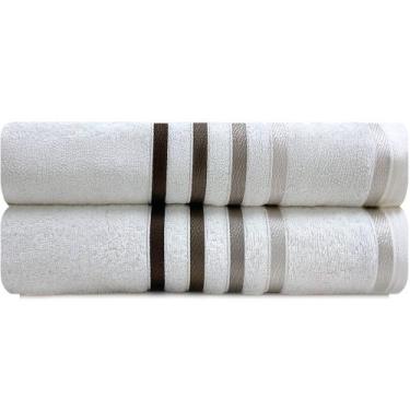 Imagem de Jogo de Toalhas Banhão Gigante 2 Peças Fios Penteados Lumina Karsten -