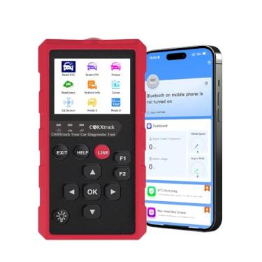 Imagem de CARXtruck Scanner OBD2 sem fio Bluetooth para Android e iPhone, leitor de código OBDII EOBD, ferramenta de verificação aprimorada de diagnóstico de luz de motor de carro, scanner de código de falha