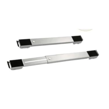 Imagem de Suporte Para Geladeira Maquina De Lavar E Fogao Com Rodinhas Inox Ajustavel Capacidade 200kg(Suporte Grande)