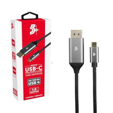 Imagem de Cabo Adaptador 1.8m Usb C Para Displayport Macho 4k 120hz