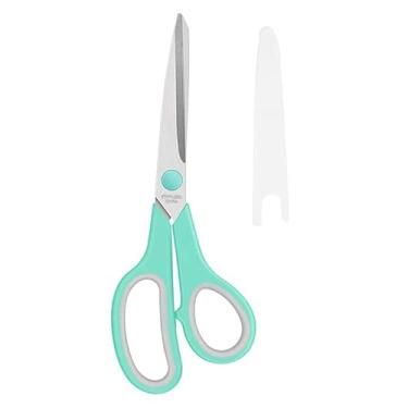 Imagem de Tesoura multiuso de 21,6 cm, pacote com 2, tesouras de lâmina ultra afiadas de 2,5 mm de espessura para acessórios de mesa de escritório, tecido de costura, artesanato doméstico, material escolar