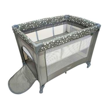 Imagem de Berço Portátil e Desmontável Maxi Baby Lune até 15kg Cinza, Cinza