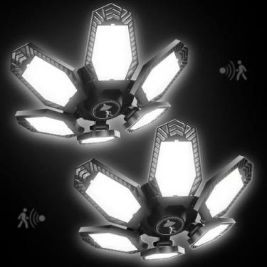 Imagem de Luz de garagem Fimilo com sensor de movimento, pacote com 2 unidades, 