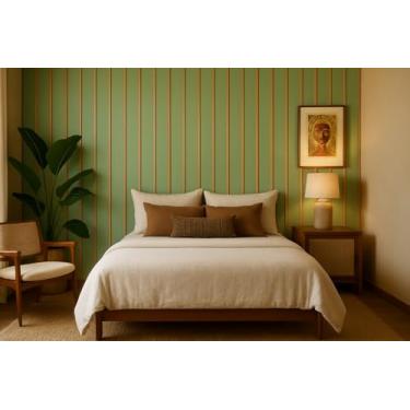 Imagem de 20,30,40,50,100 Placas Ripada Mdf 45x11 Verde