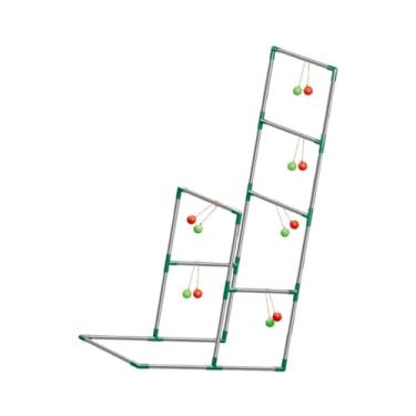 Imagem de Vaveren Jogo de arremesso de escada ao ar livre com bolas para crianças e adultos, conjunto de jogo de arremesso de quintal para churrasco, festa de fim de