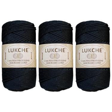 Imagem de Cordão de macramê de poliéster 2 mm x 125 jardas, corda de macramê premium 100% polipropileno, fio colorido, bolsa de macramê de crochê para cabides de parede, bolsas, placas inferiores, tapetes