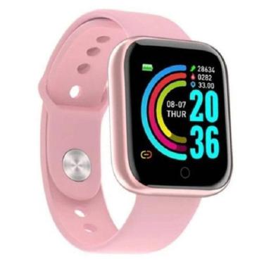 Imagem de Relógio Inteligente Smartwatch D20 Rosa