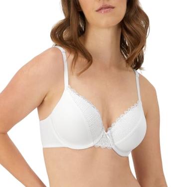 Imagem de Maidenform Sutiã feminino Comfort Devotion com cobertura total com aro, Branco, 38C