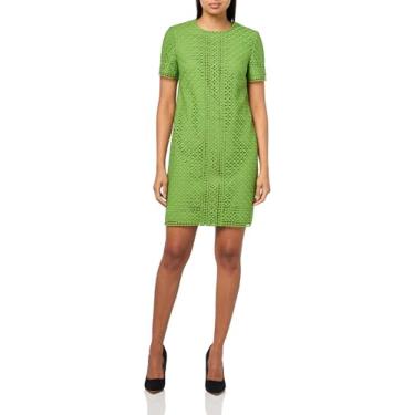 Imagem de Trina Turk Vestido feminino de renda, Verde escuro, 34