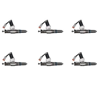 Imagem de HATRYIDA 3411767 3411767PX Injetor de combustível 6 peças para motor Cummins N14 NH855 NT855 Kenworth C500 K100E T2000 T300 T600A T800 W900 Peterbilt 357 377 377 78 37 9