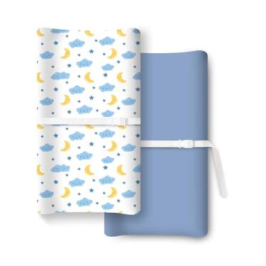 Imagem de TotChill Capa para trocador de fraldas extra elástica, ultramacia de malha de jérsei premium, unissex para meninos e meninas, serve para todas as mesas/cômoda padrão - pacote com 2