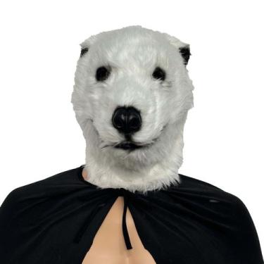 Imagem de Máscara de cabeça de animal, traje de cosplay de resina de urso polar 