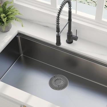 Imagem de 1 capa de ralo de silicone, apanhador de cabelo e protetor de entupimento para banheiro, banheira, piso, pia de cozinha, armadilha de cabelo antientupimento, filtro de fácil limpeza, fácil de instalar