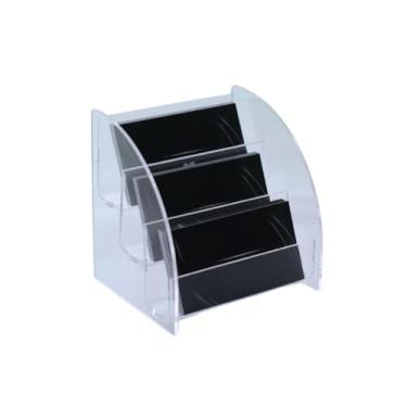 Imagem de Porta-CartõEs De Visita Transparente De AcríLico Com TrêS DivisóRias