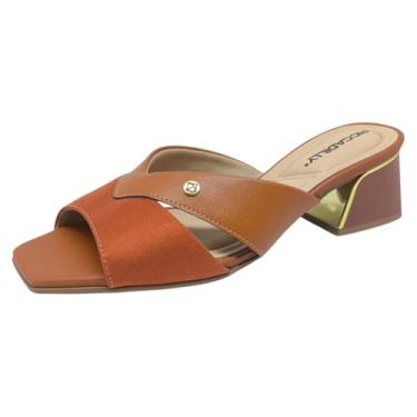 Imagem de Tamanco Feminino Elegante Salto Bloco Médio Piccadilly