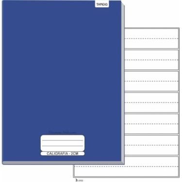 Imagem de Kit de Cadernos, Tamoio, Caligrafia Universitário, Capa Dura, Neuro Pauta Ampliada, 40 Folhas, Pacote com 5