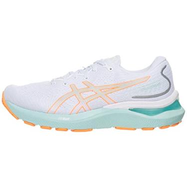 Imagem de ASICS Women's Gel-Cumulus 24 Running Shoes, 11, White/Orange POP