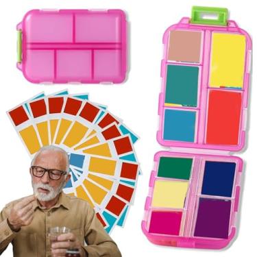 Imagem de Shakven Caixa organizadora de comprimidos hermética, dispensador de caixa de comprimidos - Estojo de remédios para viagens,Porta-comprimidos para viagem, recipiente diário para comprimidos, colar de