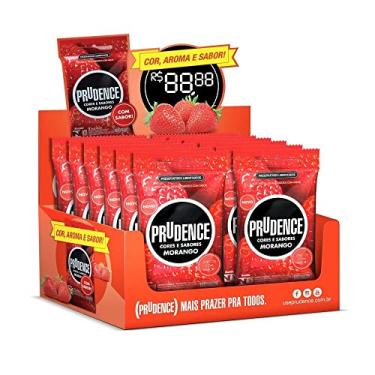 Imagem de Preservativo Lubrificado Cor & Sabor Morango 9uni - Prudence