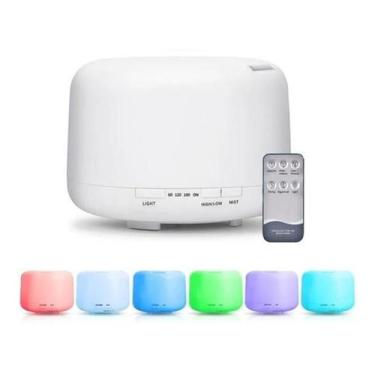 Imagem de Aromatizador Difusor De Ar Ultrassônico 7 Cores 500Ml Oferta - Mrvenda