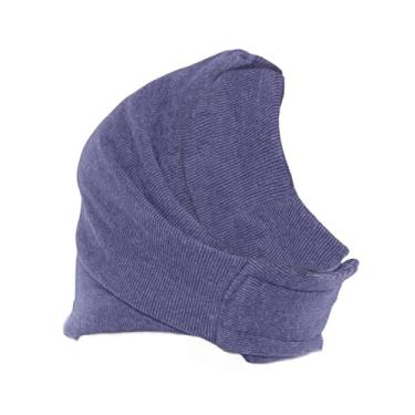 Imagem de Whtkoph Capuz para cães, protetor de cabeça silencioso, mangas ajustáveis ​​para proteção contra ruídos, abafadores de ouvido para cães, proteção contra, Roxo