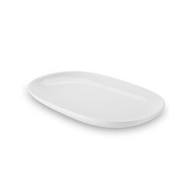 Imagem de Travessa Oval Rasa Haus Concept Buffet em Melamina – 26 cm Branco