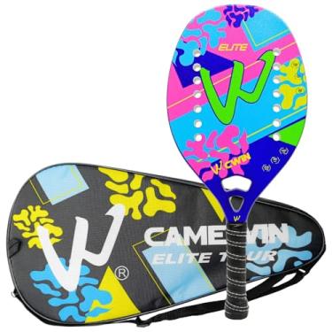 Imagem de Raquete Beach Tennis Kids Infantil Criança Camewin Elite Colorido - Mais Leve E Fina - de 6 a 14 anos - Original no Brasil