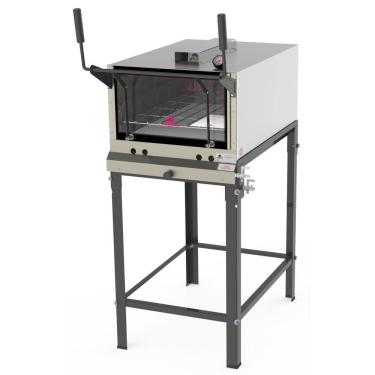 Imagem de Forno Refratário a Gás Progás 100 Litros Inox com Infravermelho e Kit Gás PRPI-800KG G2