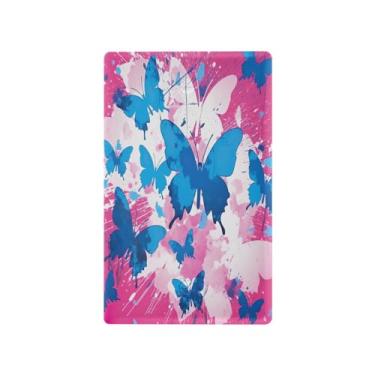 Imagem de Wassud Placa de cobertura de interruptor de luz, capas de tomada de interruptor único, placa de parede, tomadas elétricas decorativas, borboletas azuis, decoração de sala de estar