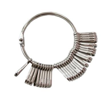 Imagem de 1 conjunto de chaveiro organizador de chaves de metal com 30 ganchos de mola, suporte de gerenciamento de chaves, organizador de chaves de proprietário para armazém, escritório, escola, casa, prata