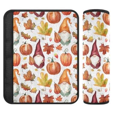 Imagem de Burbuja Capa para cinto de segurança de carro Autumn Gnomos, macio, confortável, protetor de cinto de segurança para alça de ombro de assento, 1 par médio