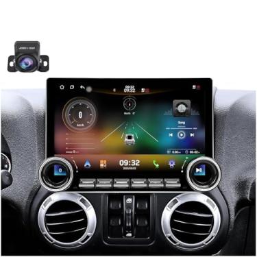 Imagem de [12 núcleos 6G + 128 G] Rádio estéreo para Jeep Wrangler JK 2007-2017: atualização de tela sensível ao toque de 11,5 polegadas 2000 * 1200 QLED HD com GPS CarPlay Android Auto 5GWIFI Bluetooth 5.0
