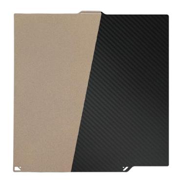 Imagem de Eujgoov Placa de Construção PEI PET de Fibra de Carbono Texturizada Flexível Impressora 3D Plataforma de Cama Quente Anti Empenamento Superfície de Impressão
