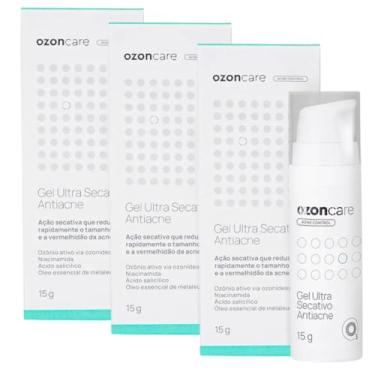 Imagem de Kit 3 Gel Ultra Secativo Antiacne Com Óleo Essencial De Melaleuca 15g