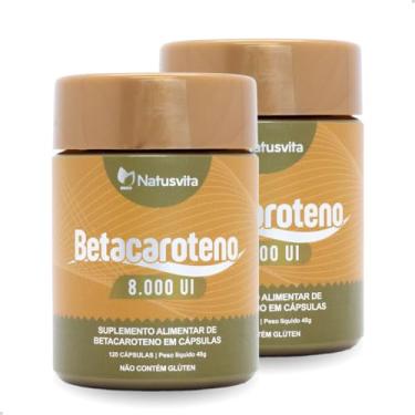Imagem de Kit 2und 240 cápsulas Betacaroteno 8.000 UI (8X + Concentrado)
