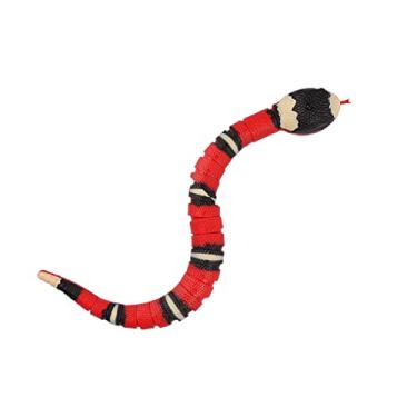 Imagem de Alomejor Brinquedo de Cobra, Brinquedo de Cobra Com Detecção Inteligente, Elétrica Em Movimento Com Olhos Piscantes e Rastreamento Automático para Gatos, Brincadeira de Halloween