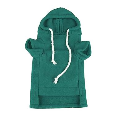 Imagem de HEEPDD Moletom Furão, Moletom Com Capuz Bonito e Moderno para Animais de Estimação Com Design Requintado para Gato Coelho Chinchila, Material de Poliéster Macio, Roupas de Inverno (Verde)
