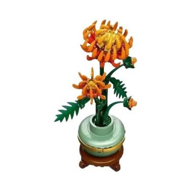 Imagem de Conjunto De Blocos De Montar Flores Compatível Com Partículas Lego Pre