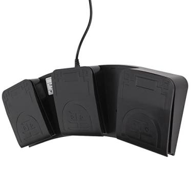 Imagem de KIMISS Pedal USB Com Teclas Triplas Controlador MIDI Com Interruptor Mecânico - Teclado Programável para Jogos, Transcrição e Muito Mais
