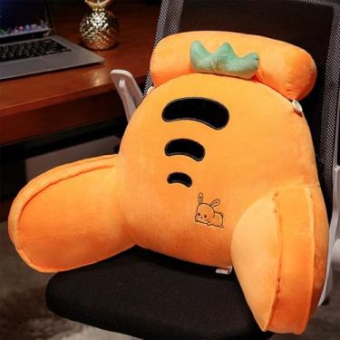 Imagem de CYTJHMD Encosto de leitura com braços, almofada de leitura para sentar na cama, almofada de cadeira de apoio para as costas para sentar assistindo TV, lendo jogos, descanso, G, 70 x 50 cm