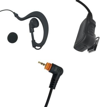 Imagem de stdgove Kit de vigilância fone de ouvido de 2,5 mm plugue fino pino único microfone em linha Ptt Surv Curve Ear Piece para Motorola sl300 sl7550 tlk100 sl7580e sl7590e sl3500e sl1k sl1m (tubo Acoustiv