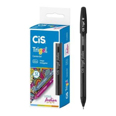 Imagem de Caneta em Gel Cis Trigel Fashion/Pastel Cx 12 Unidades Escrita Macia P
