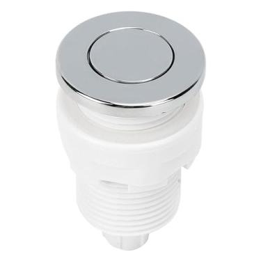 Imagem de GLOGLOW Interruptor Eletromecânico Interruptor de Pressão de Ar Pneumático à Prova d'água, Plástico de Engenharia ABS, Orifício de Montagem de 28 Mm, Acabamento Cromado, para Triturador de Lixo e