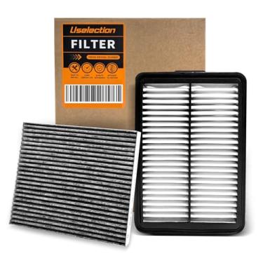 Imagem de Filtro de ar de motor de cabine com kit de carvão ativado para Elantra (1.4L 1.6L 2.0L 2017-2020), Kia Forte Forte5 (1.6L 2.0L 2020-2024), Elantra GT (2018-2020) Substitui 28113F2000 971333 3F2000 0