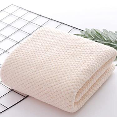 Imagem de Fafeicy Toalha Corporal, lã Super Macia, Toalha de Banho de Secagem Rápida, Compacta 30x30 Cm, Ideal para Academia, Hotel e Acampamentos (Bege)